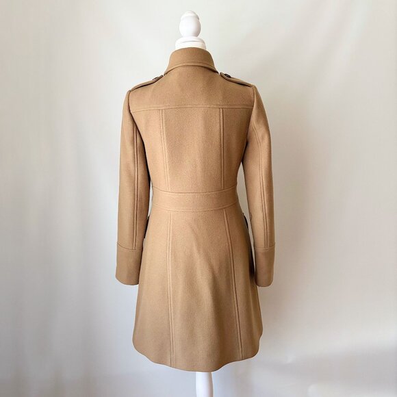 Banana Republic Military Long Camel Wool Coat - Picture 6 of 16
